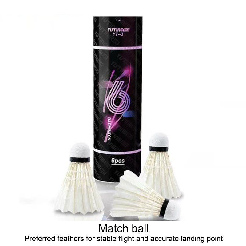 Badminton Fun - 3/6Pcs White Goose Feather Badminton Balls