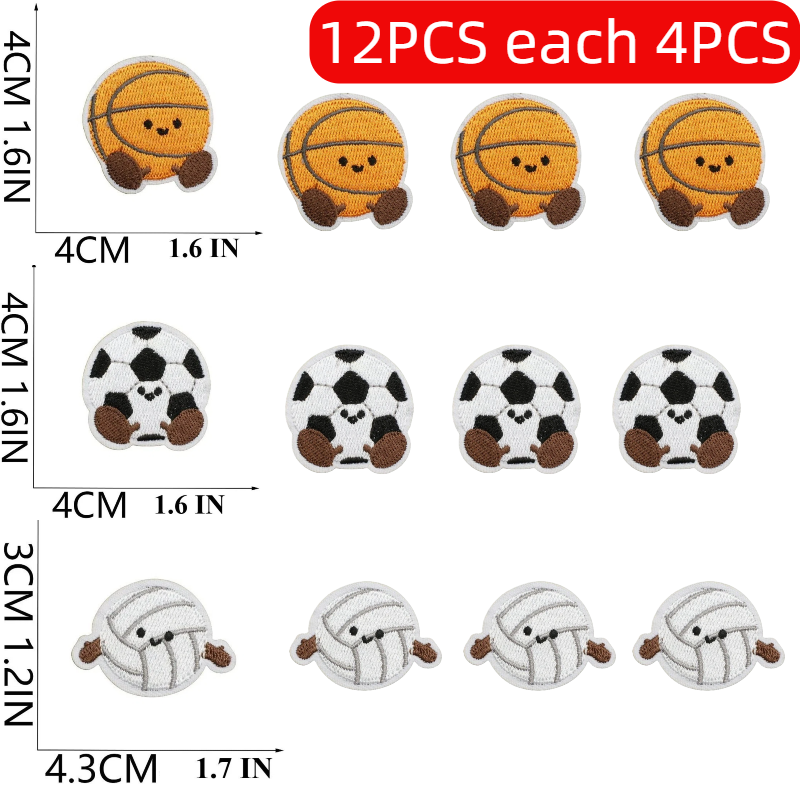 Badminton Anime - Various Sports Designs Patches 10/12PCS Wholesale